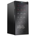 Ivation 18-Bottle Compressor Freestanding Wine Cooler Refrigerator - Black IVFWCC181B